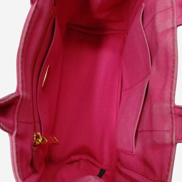 Prada Canapa Hand Bag Pink Canvas 25cm - Picture 8 of 9